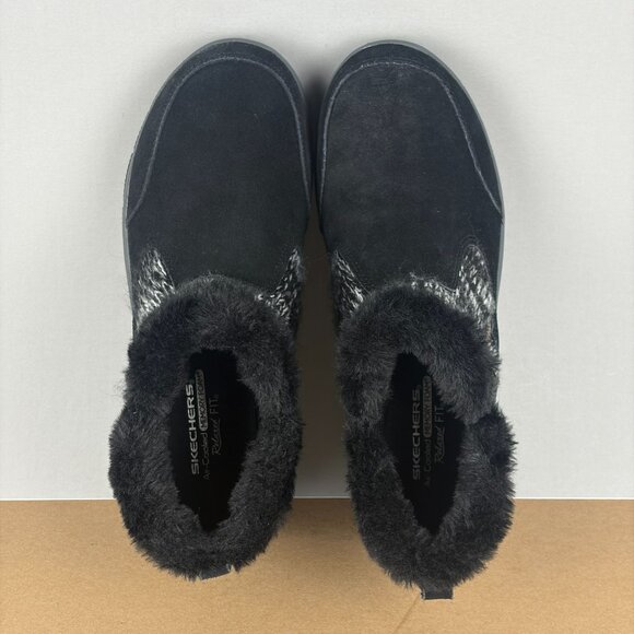 Skechers Relaxed Fit Easy Going Memory Foam Boots Womens 10 Black Suede - Picture 9 of 10